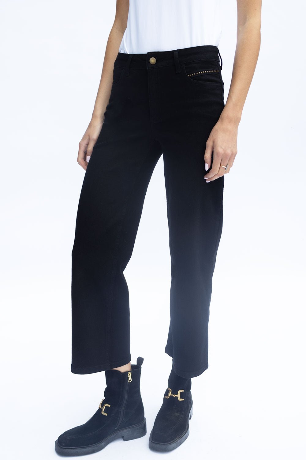 Napoli Wide Leg Denim Trouser - 27&quot; Leg - No2moro