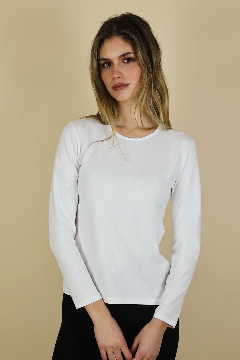 Paris Long Sleeve Cotton Tee - No2moro