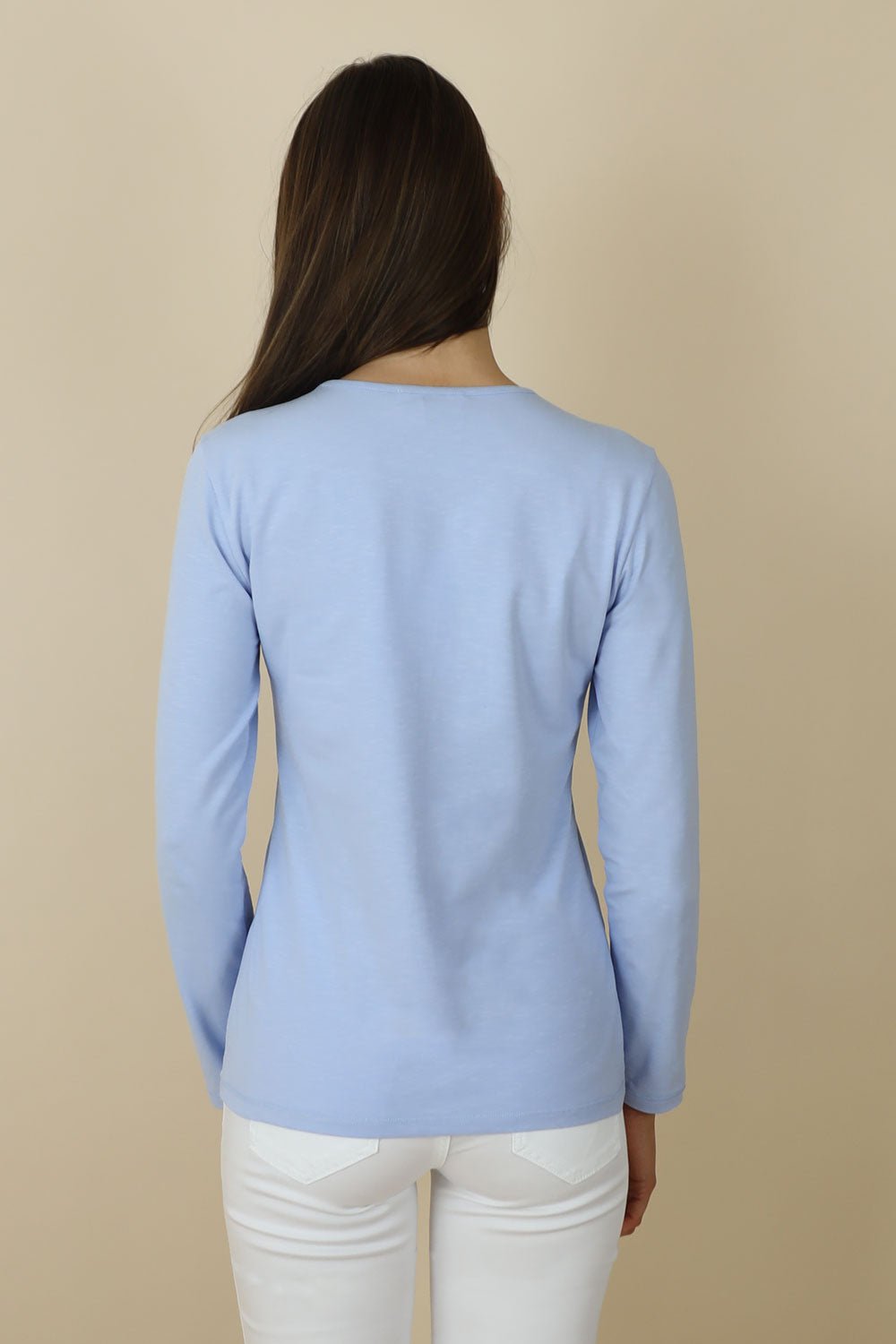 Paris Long Sleeve Cotton Tee - No2moro
