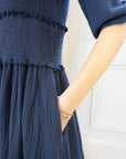 Sadie Cheesecloth Puff Sleeve Dress - No2moro