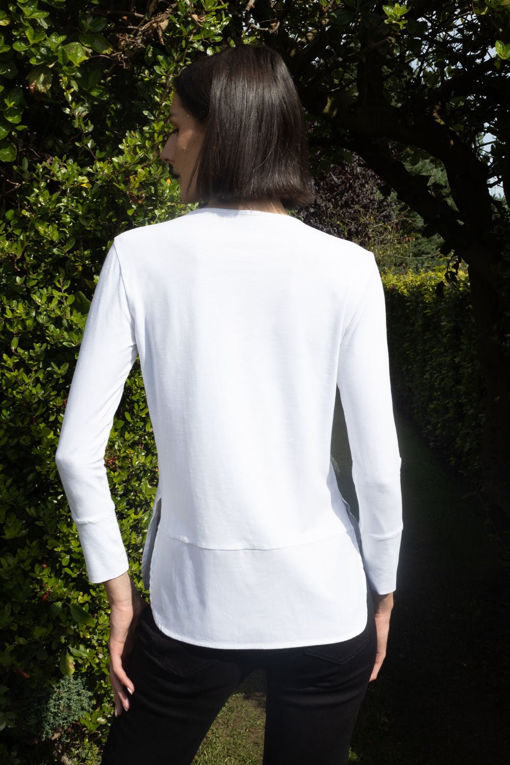 Sara Collarless Layering Shirt - No2moro