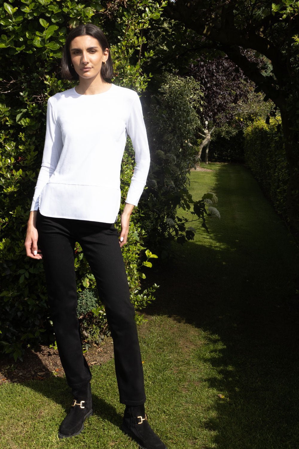 Sara Collarless Layering Shirt - No2moro