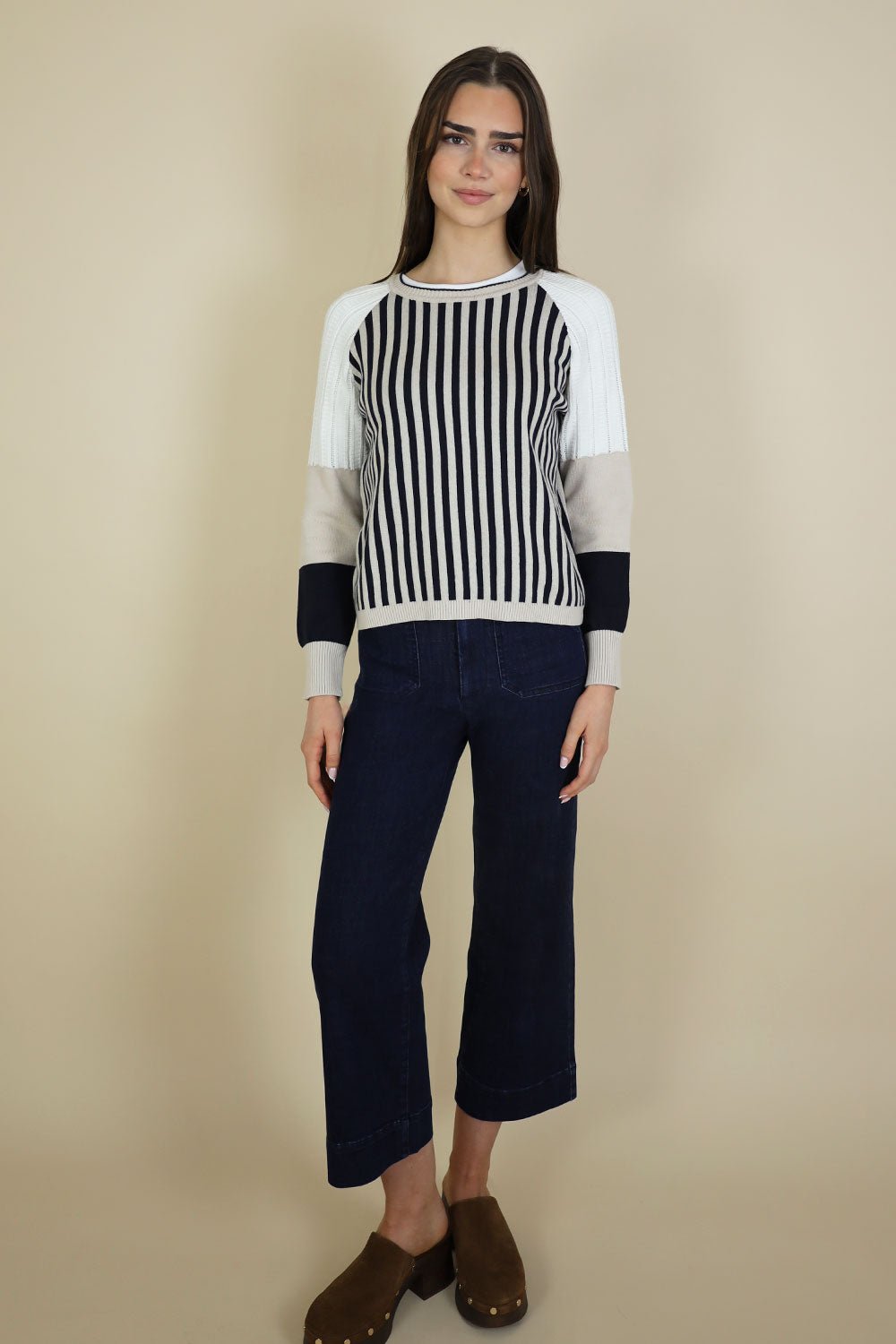 Senna Raglan Mixed Media Knit - No2moro