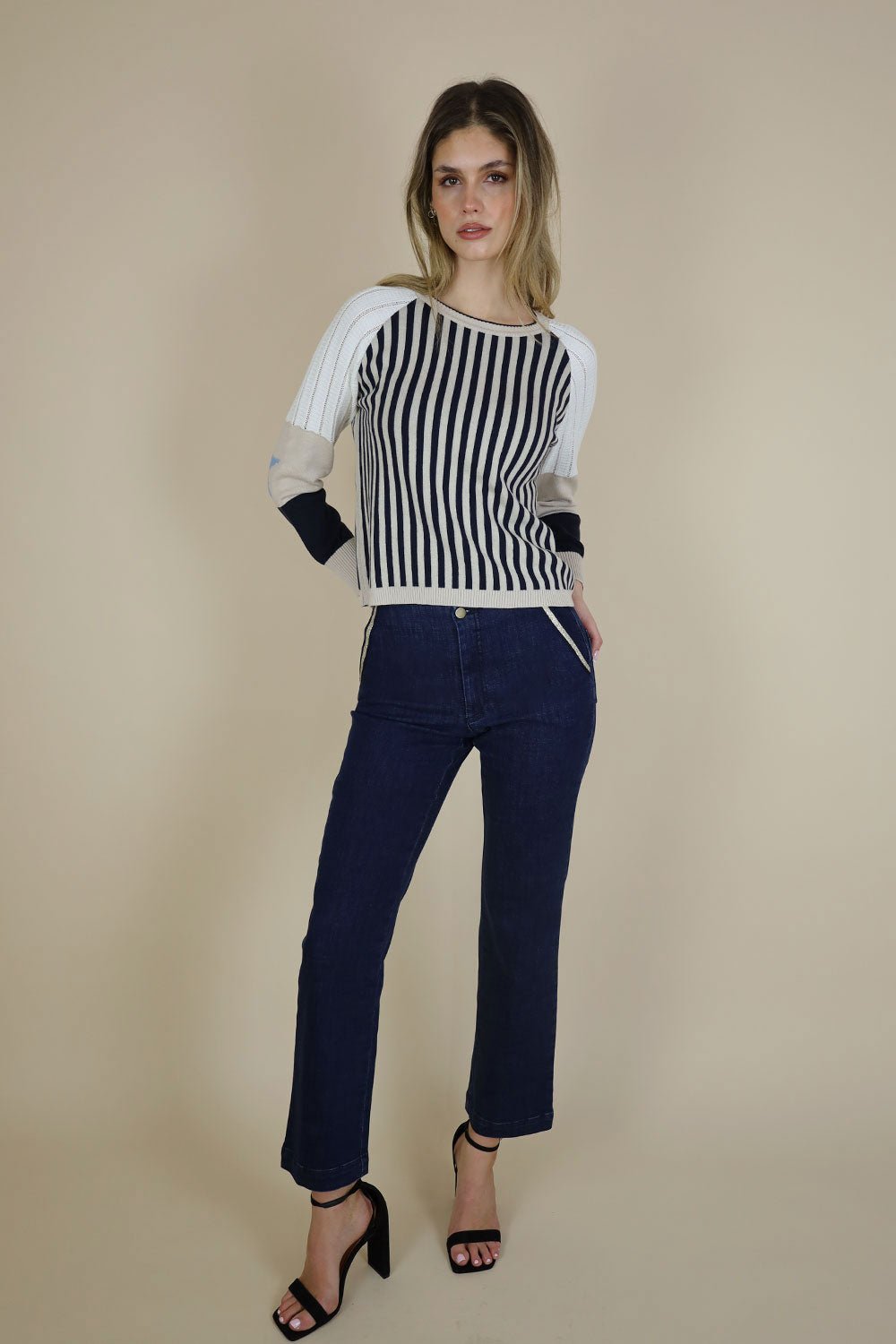Senna Raglan Mixed Media Knit - No2moro