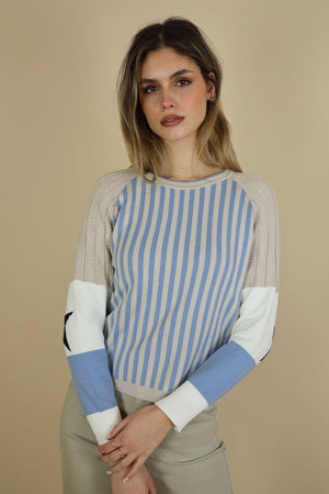 Senna Raglan Mixed Media Knit - No2moro