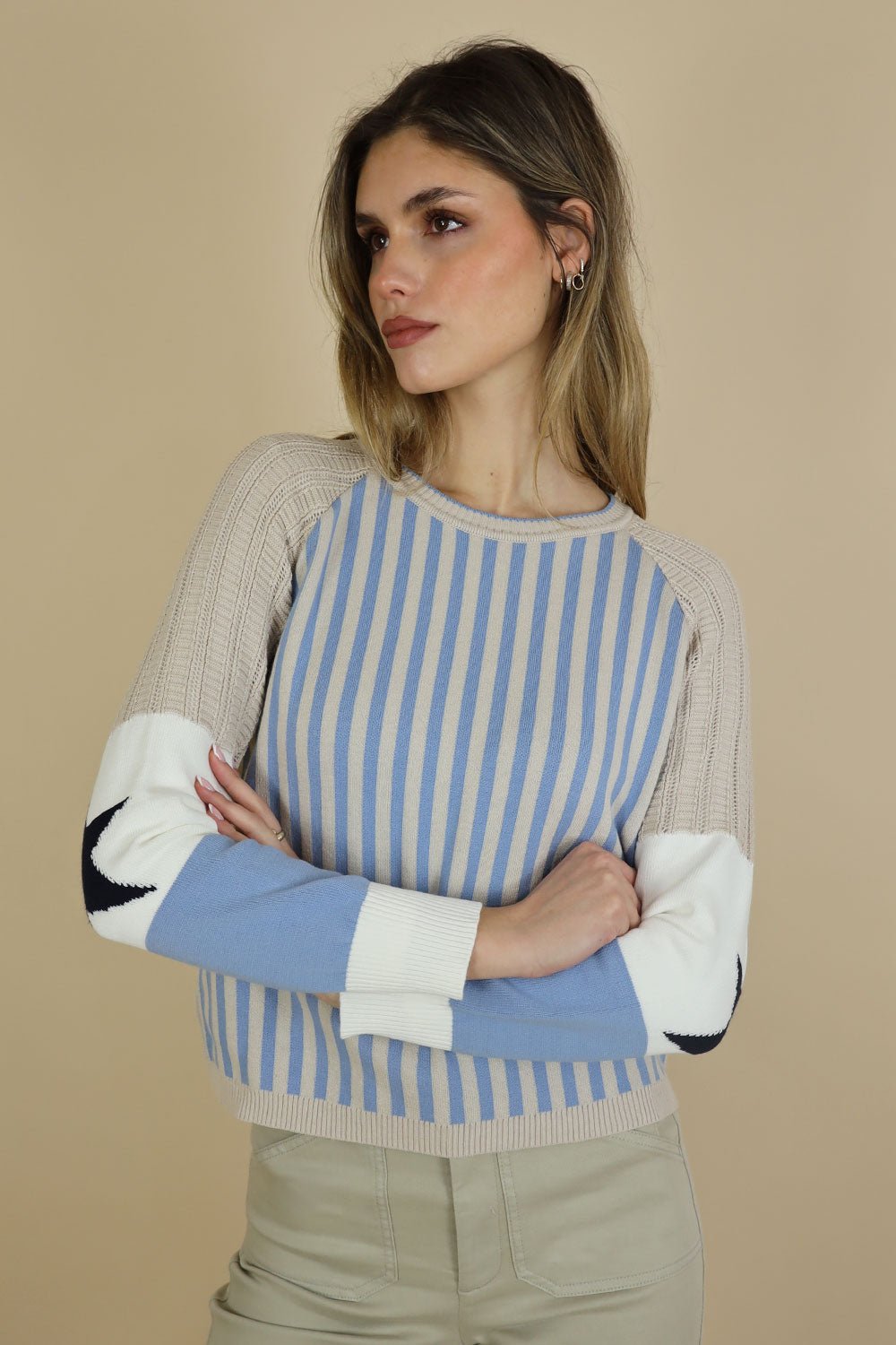 Senna Raglan Mixed Media Knit - No2moro