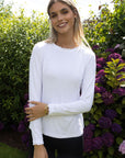 Seville Modal Frill Neck Long Sleeve Tee - No2moro