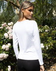 Seville Modal Frill Neck Long Sleeve Tee - No2moro