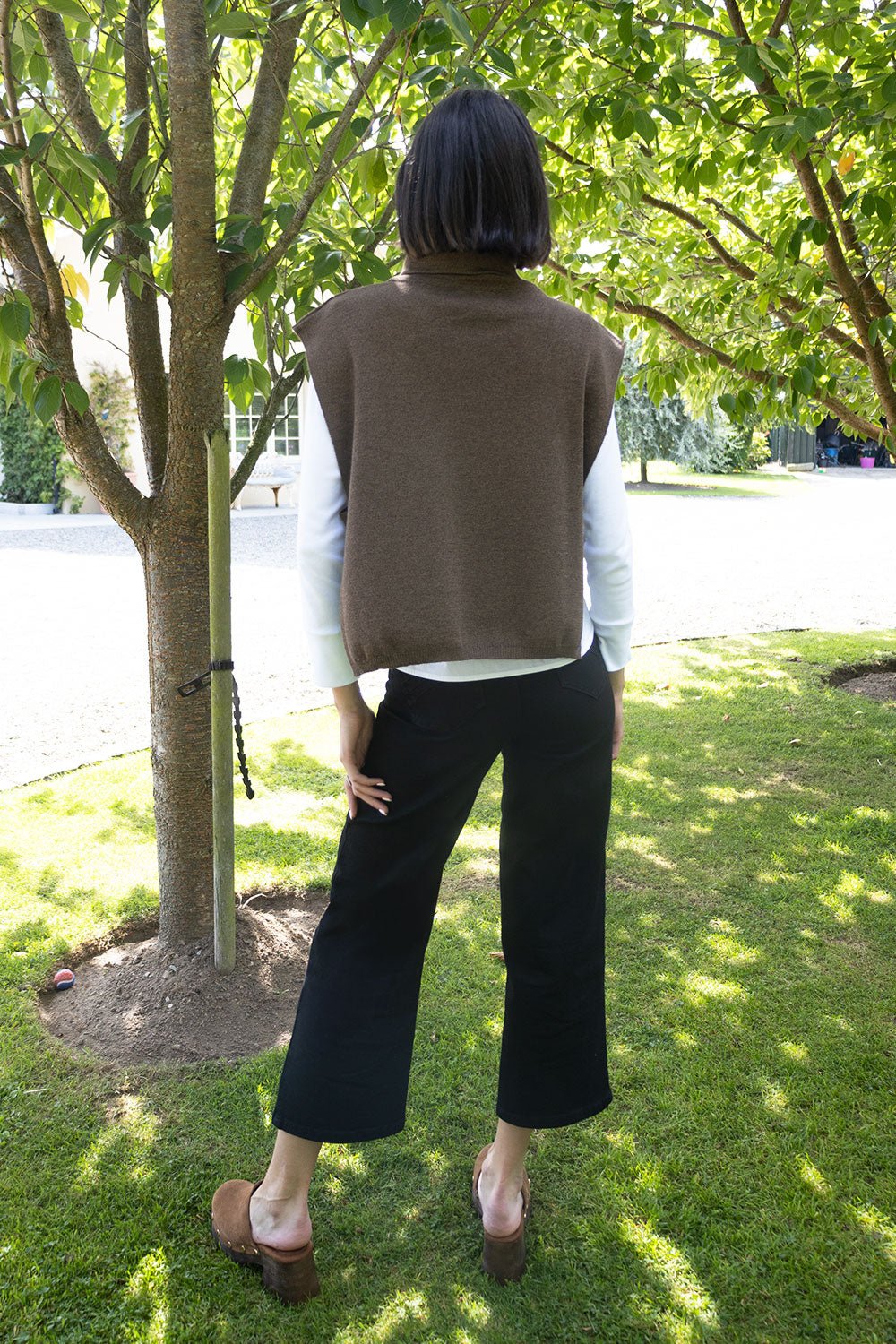 Zeus Wool Mix High Neck Gilet - No2moro