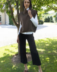 Zeus Wool Mix High Neck Gilet - No2moro