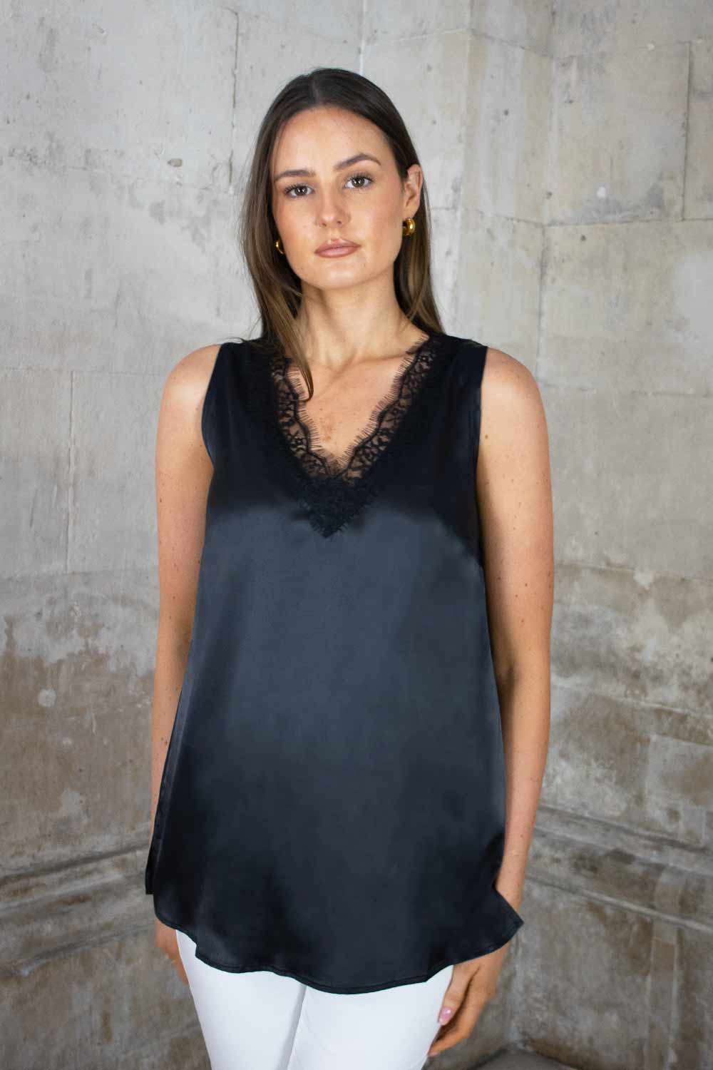 Bailey Silk Look Long Camisole - No2moro