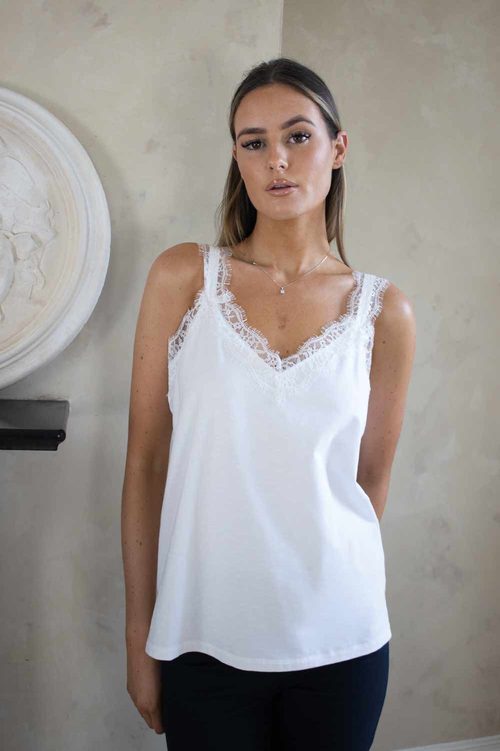 Celeste Cotton Lace Camisole - No2moro