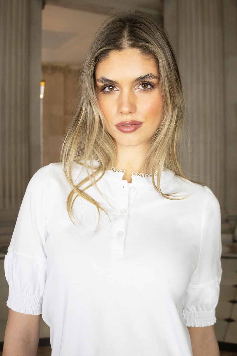 Willow Puff Sleeve Cotton Tee - No2moro